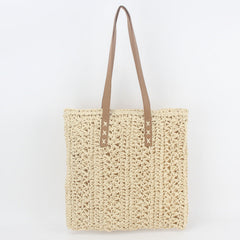 Futurecen - Minimalist Large Capacity Straw Bag Beach Bag - Women Tote Bags