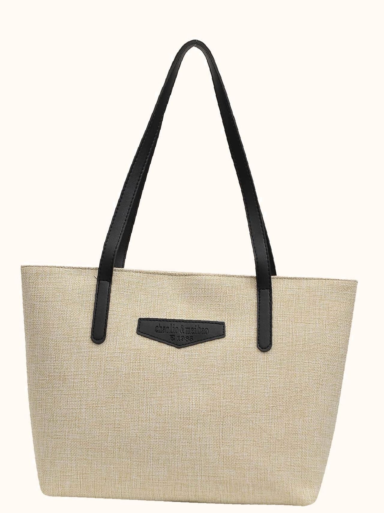 Futurecen - Letter Patch Tote Bag  - Women Tote Bags