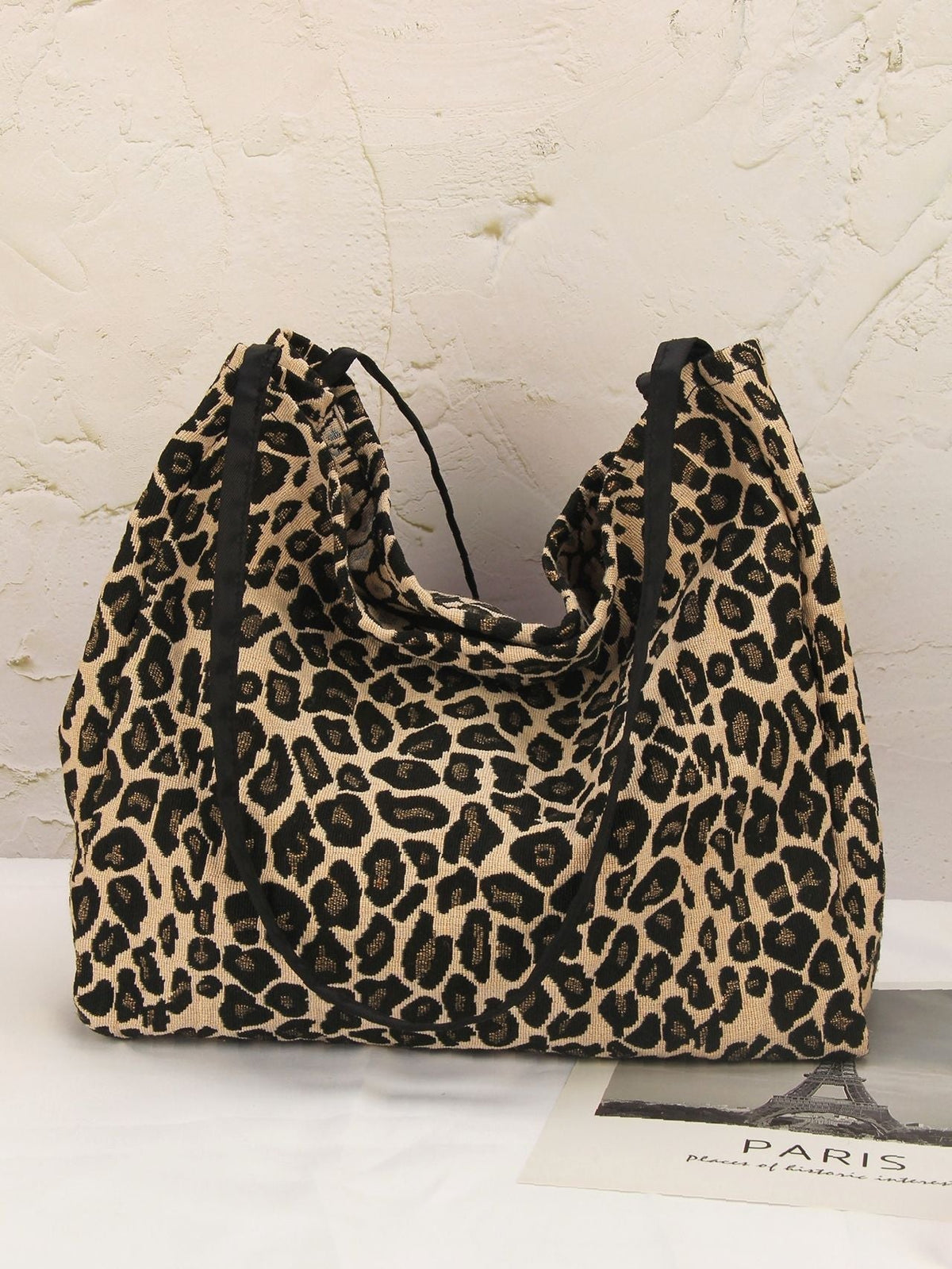 Futurecen - Leopard Print Large Capacity Shoulder Tote Bag  - Women Tote Bags