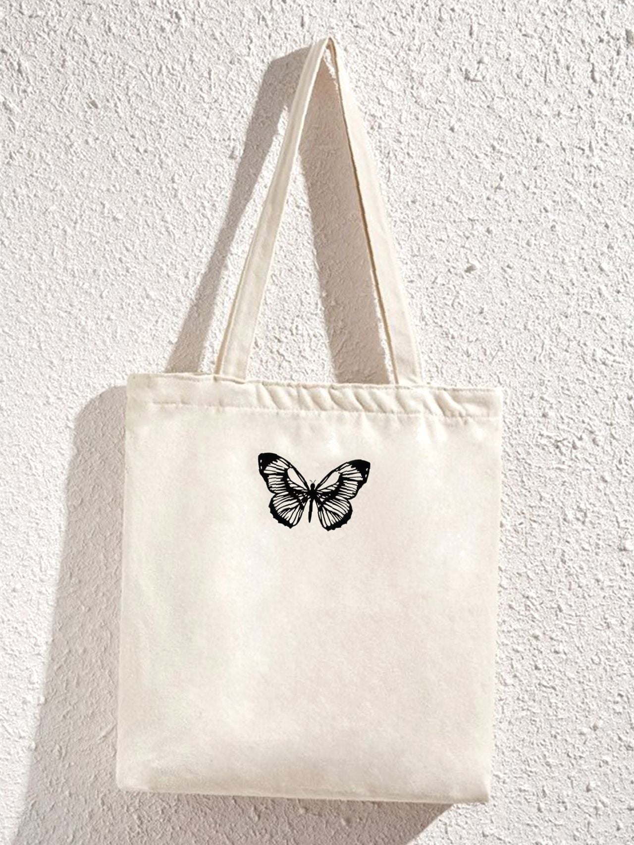 Futurecen - Butterfly Graphic Shopper Bag  - Women Tote Bags