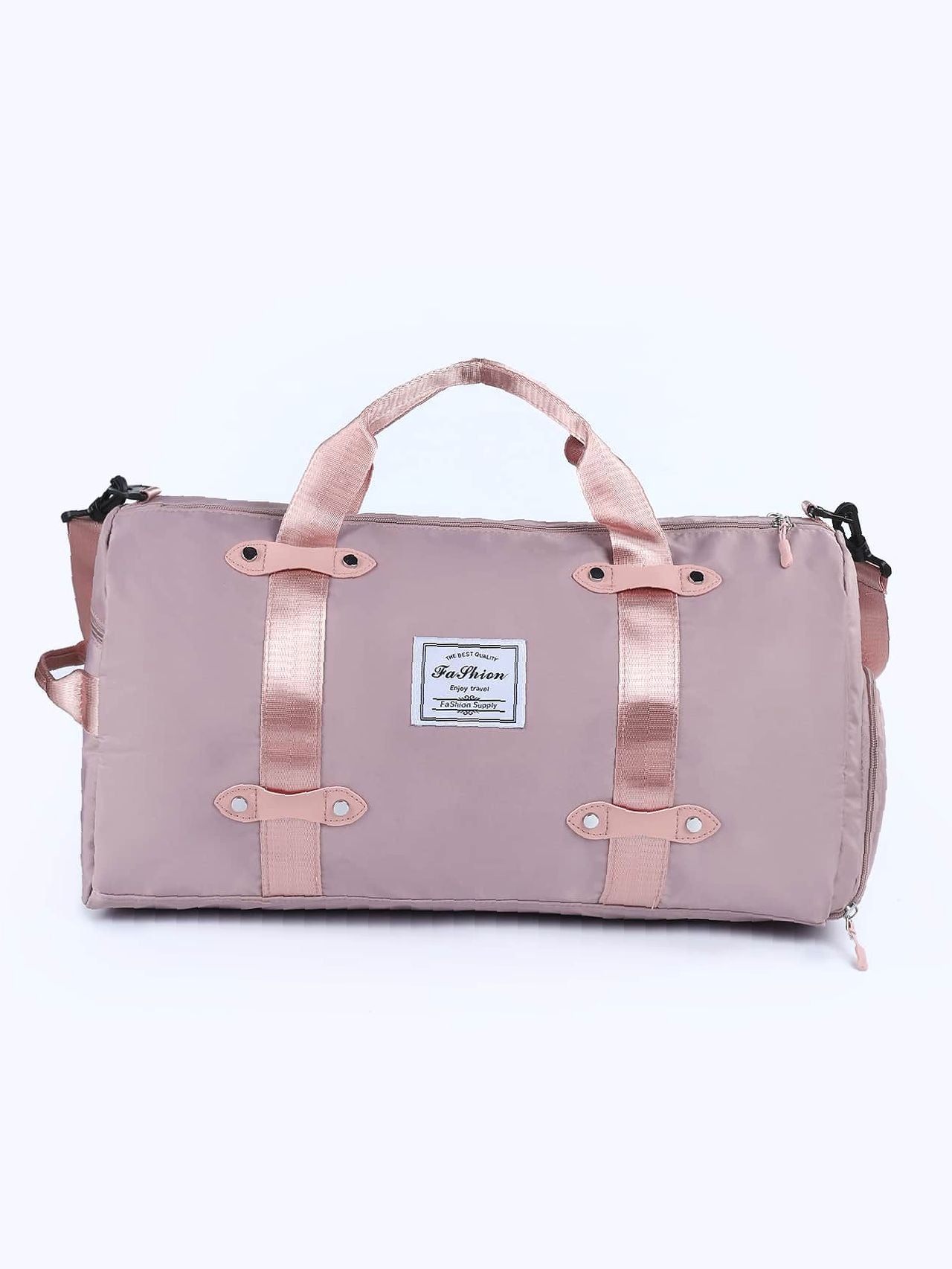 Futurecen - Letter Patch Large Capacity Duffel Bag  - Women Tote Bags