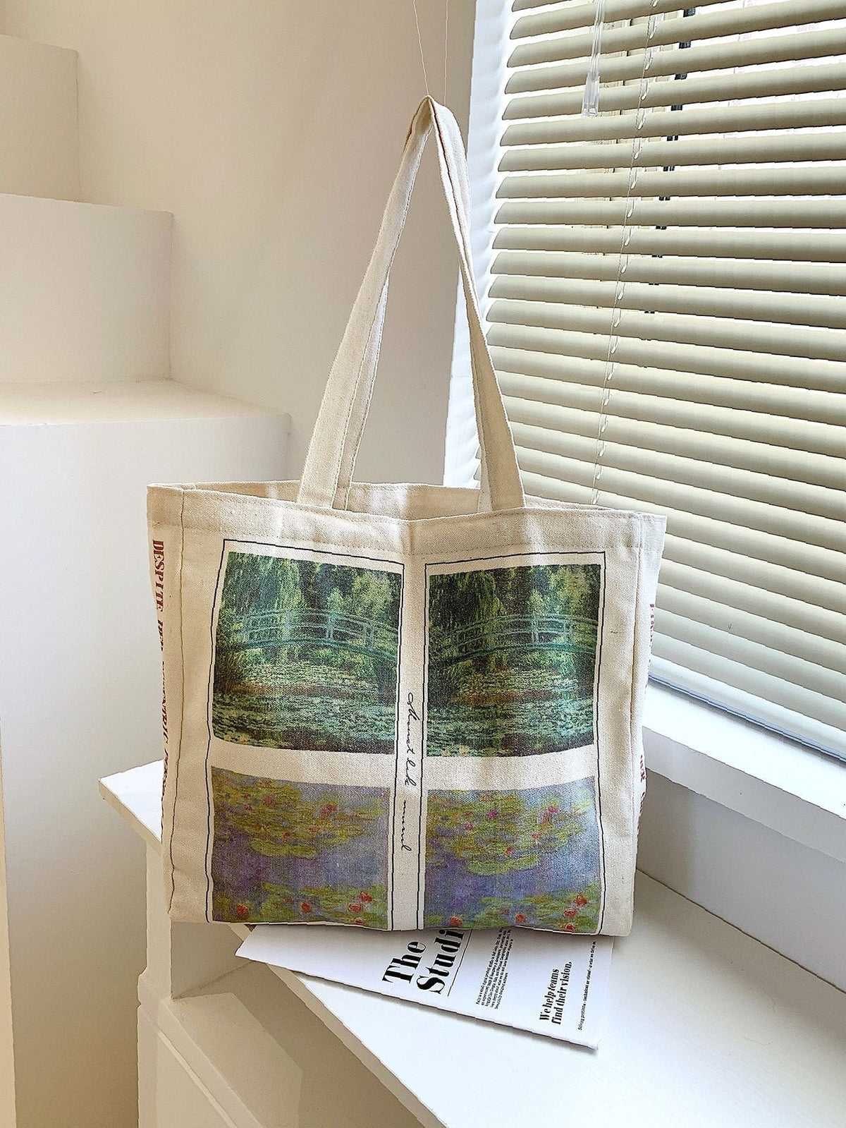 Futurecen - Scenery Print Canvas Tote Bag  - Women Tote Bags