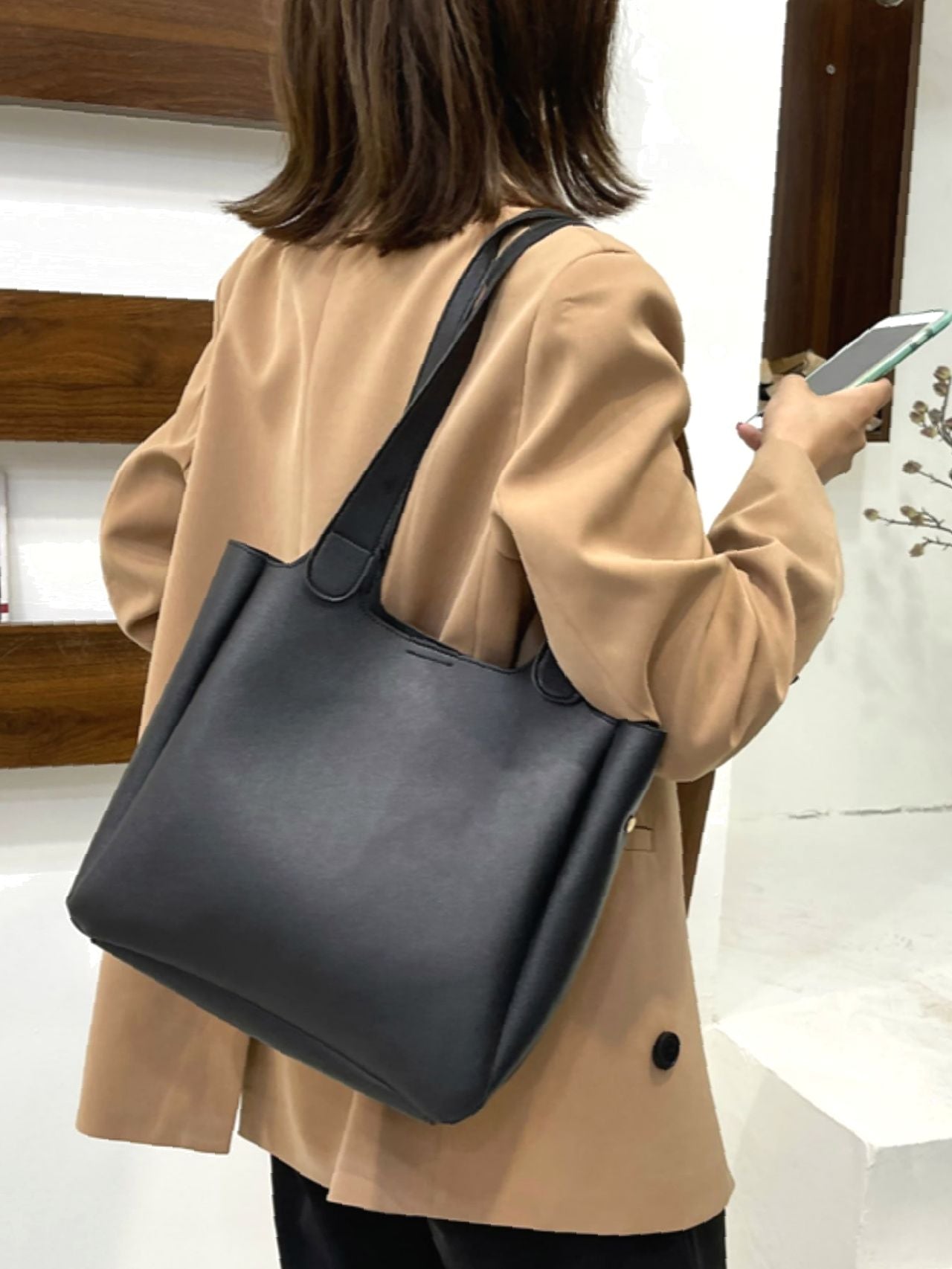 Futurecen - Minimalist Shoulder Tote Bag  - Women Tote Bags