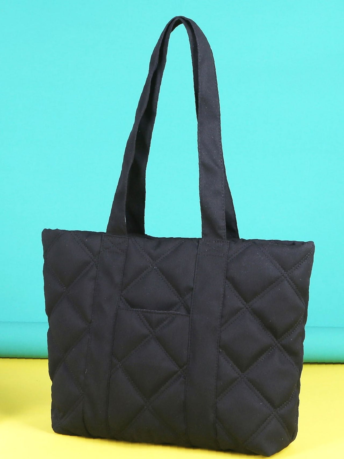 Futurecen - Minimalist Quilted Shoulder Tote Bag  - Women Tote Bags