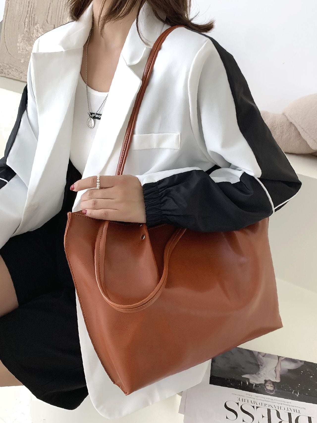 Futurecen - Minimalist Large Capacity Tote Bag  - Women Tote Bags