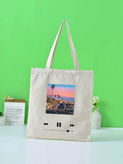 Futurecen - Landscape Graphic Shopper Bag  - Women Tote Bags