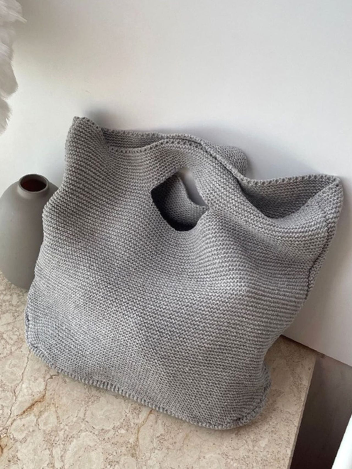 Futurecen - Minimalist Top Handle Crochet Bag  - Women Tote Bags