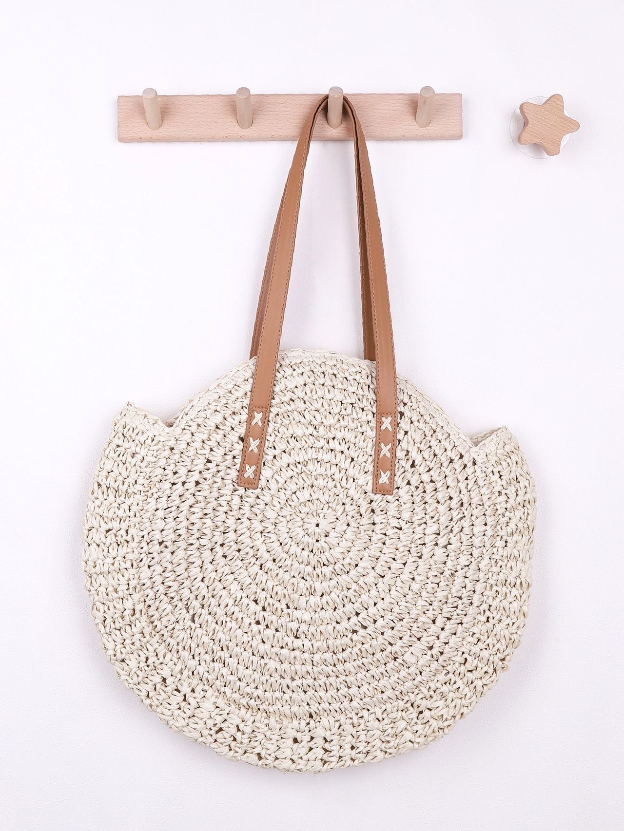 Futurecen - Straw Circle Bag  - Women Tote Bags