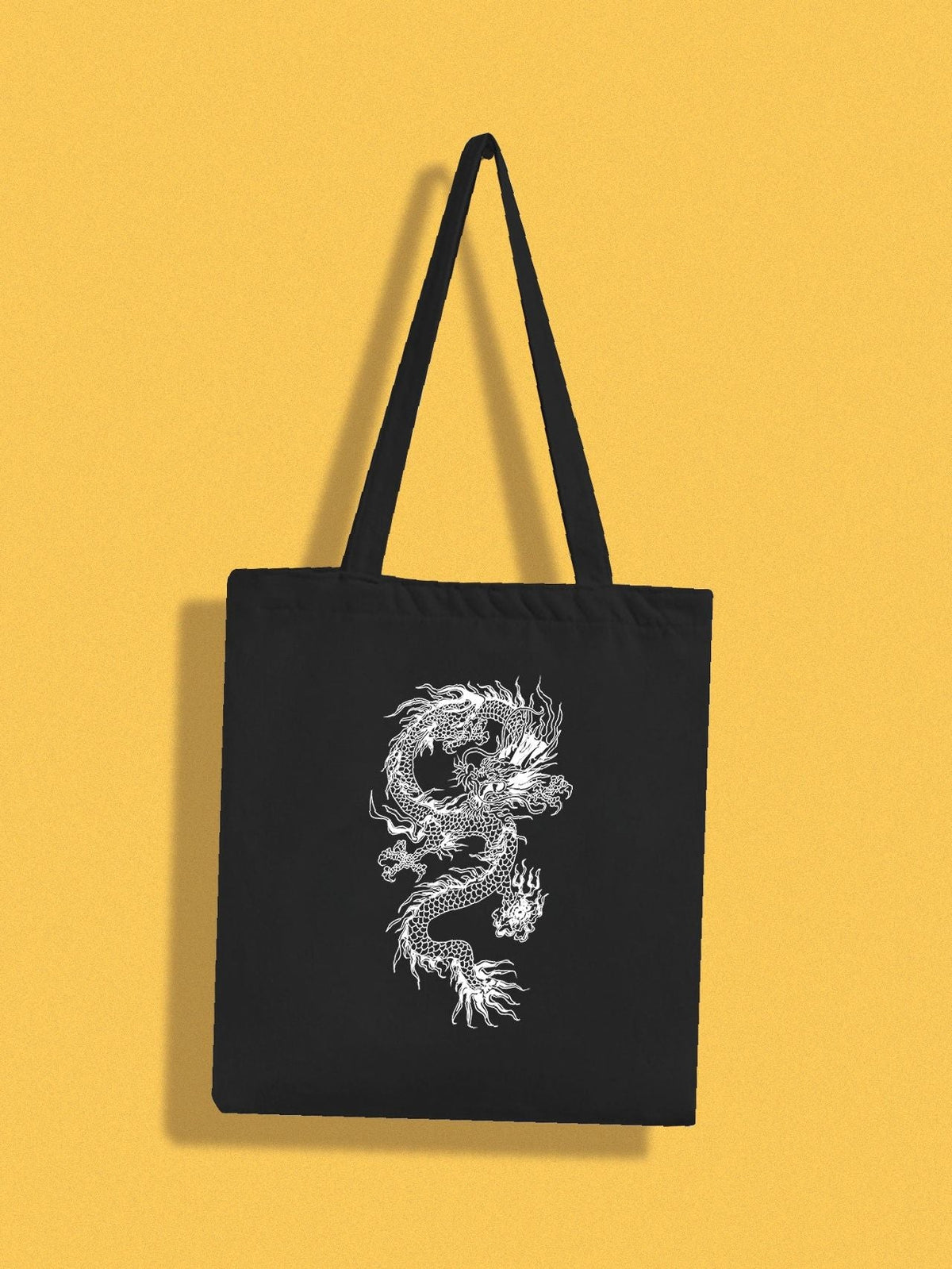 Futurecen - Dragon Graphic Shopper Bag  - Women Tote Bags