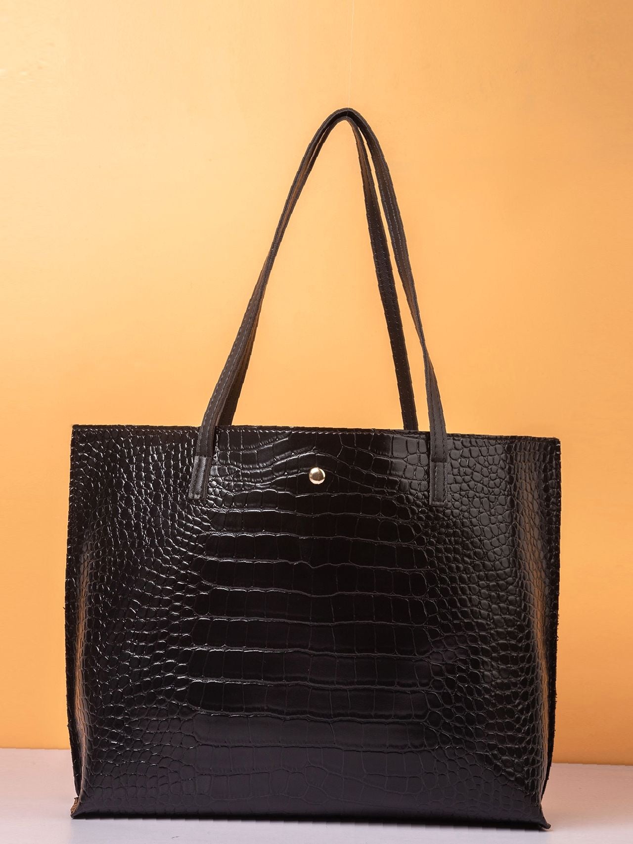 Futurecen - Croc Embossed Shoulder Tote Bag  - Women Tote Bags