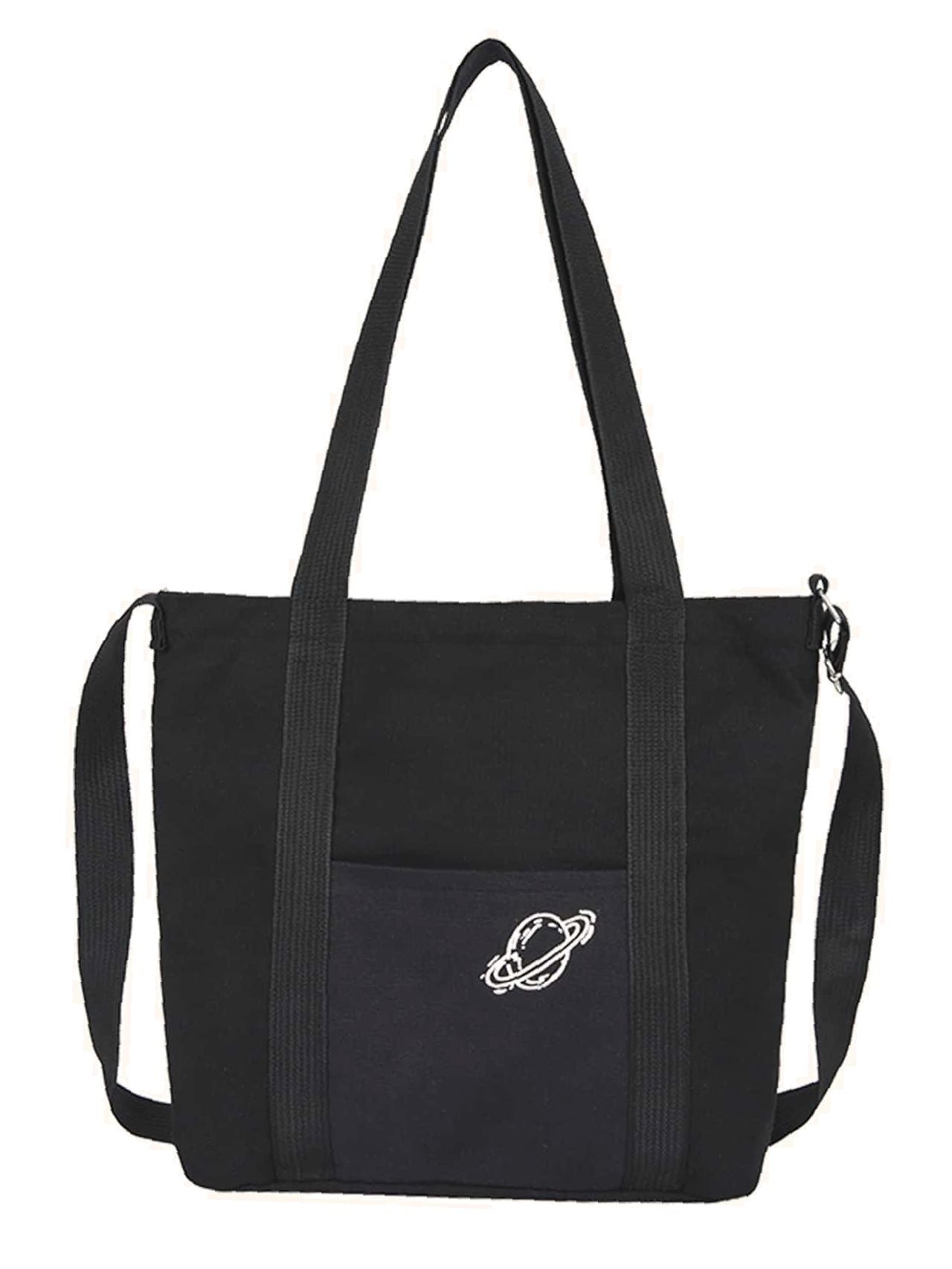 Futurecen - Planet Graphic Shopper Bag  - Women Tote Bags