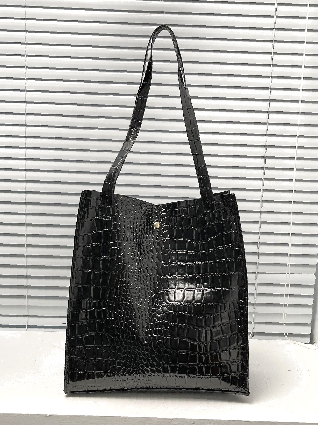 Futurecen - Crocodile Embossed Tote Bag  - Women Tote Bags