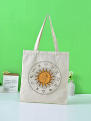 Futurecen - Sun Graphic Shopper Bag  - Women Tote Bags