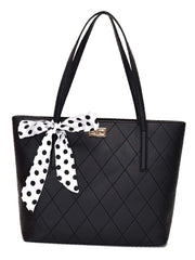 Futurecen - Polka Dot Twilly Scarf Tote Bag  - Women Tote Bags