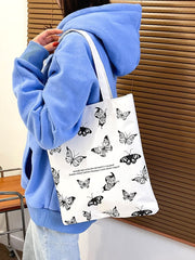 Futurecen - Butterfly Graphic Shopper Bag  - Women Tote Bags