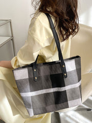 Futurecen - Colorblock Large Capacity Tote Bag  - Women Tote Bags