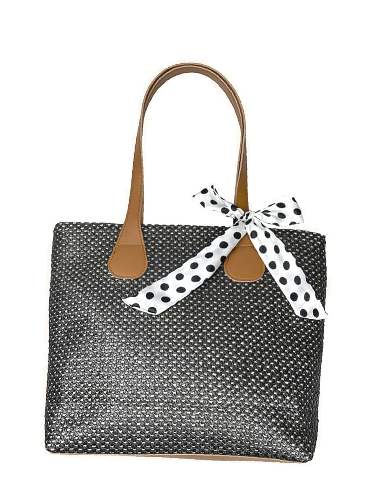 Futurecen - Bow Decor Large Capacity Tote Bag  - Women Tote Bags