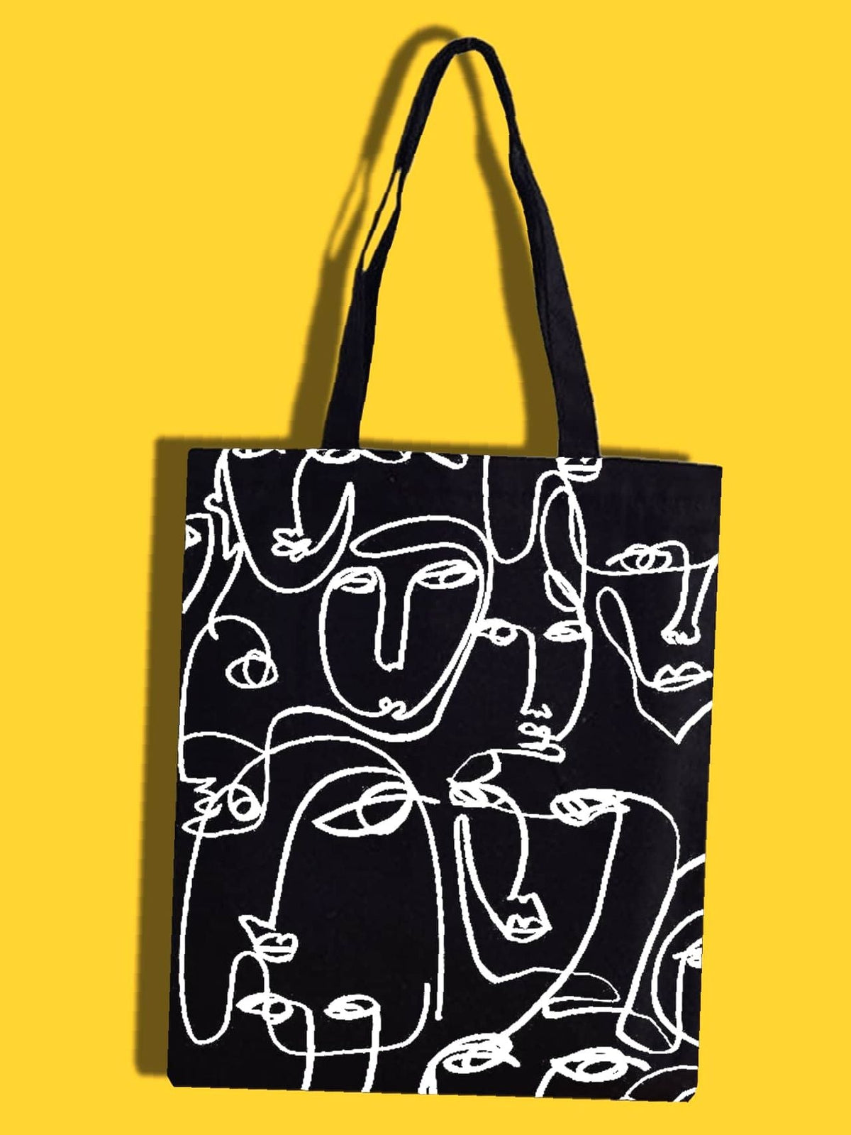 Futurecen - Minimalist Figure Graphic Shopper Bag  - Women Tote Bags