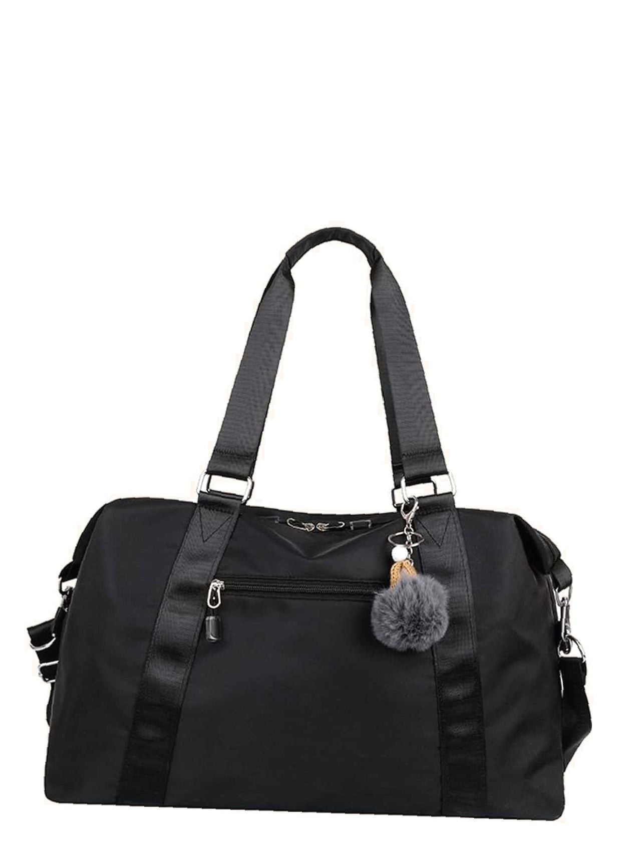 Futurecen - Pom Pom Decor Large Capacity Duffel Bag  - Women Tote Bags