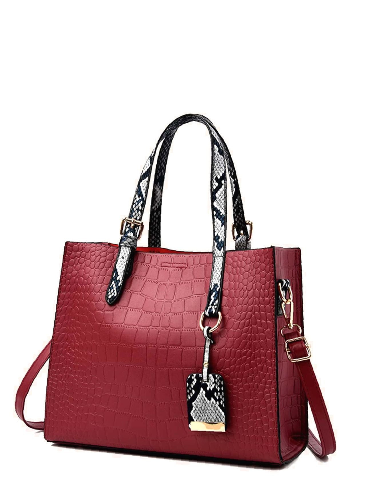 Futurecen - Croc Embossed Tote Bag  - Women Tote Bags