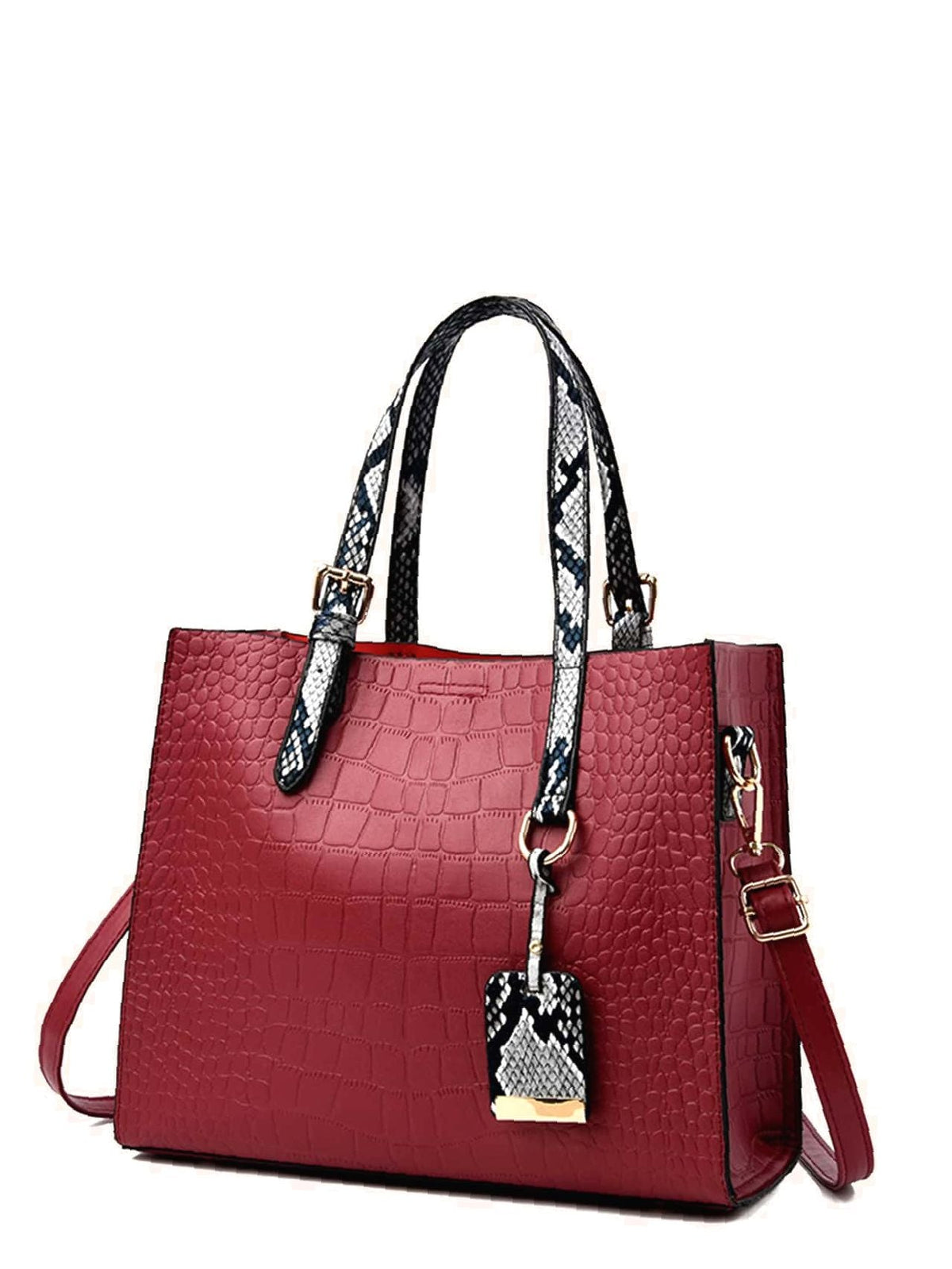 Futurecen - Croc Embossed Tote Bag  - Women Tote Bags