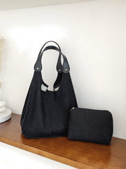 Futurecen - Minimalist Shoulder Tote Bag with Inner Pouch  - Women Tote Bags