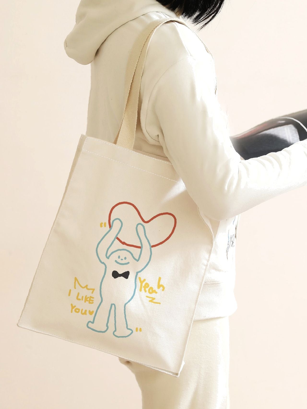 Futurecen - Cartoon Print Tote Bag  - Women Tote Bags