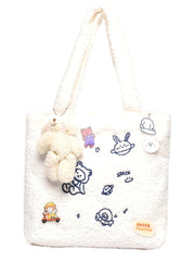 Futurecen - Bear Charm Cartoon Graphic Tote Bag  - Women Tote Bags