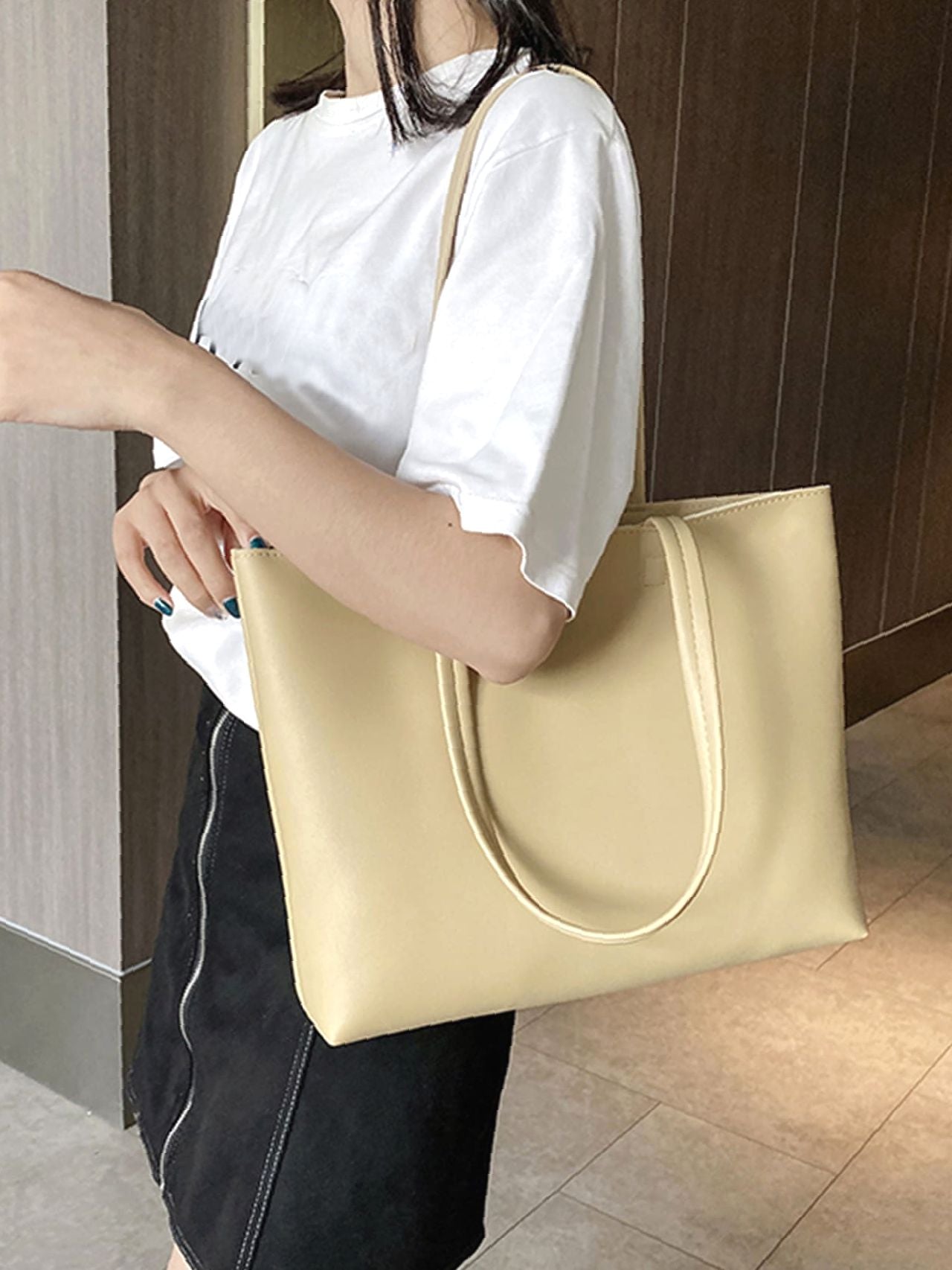 Futurecen - Minimalist Shoulder Tote Bag  - Women Tote Bags