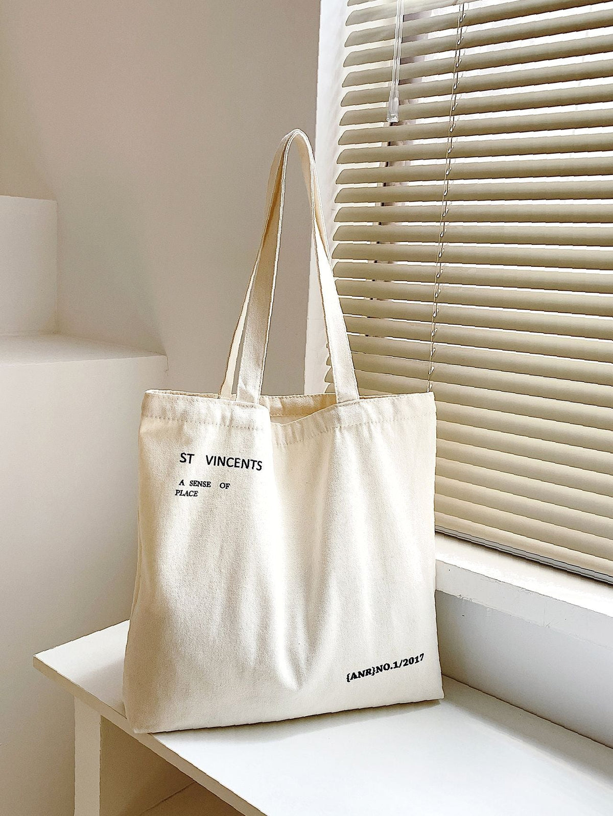 Futurecen - Letter Graphic Shopper Bag  - Women Tote Bags