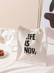 Futurecen - Slogan Graphic Tote Bag  - Women Tote Bags