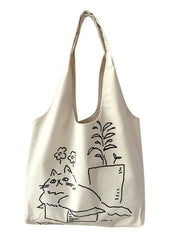 Futurecen - Cartoon Graphic Shopper Bag  - Women Tote Bags