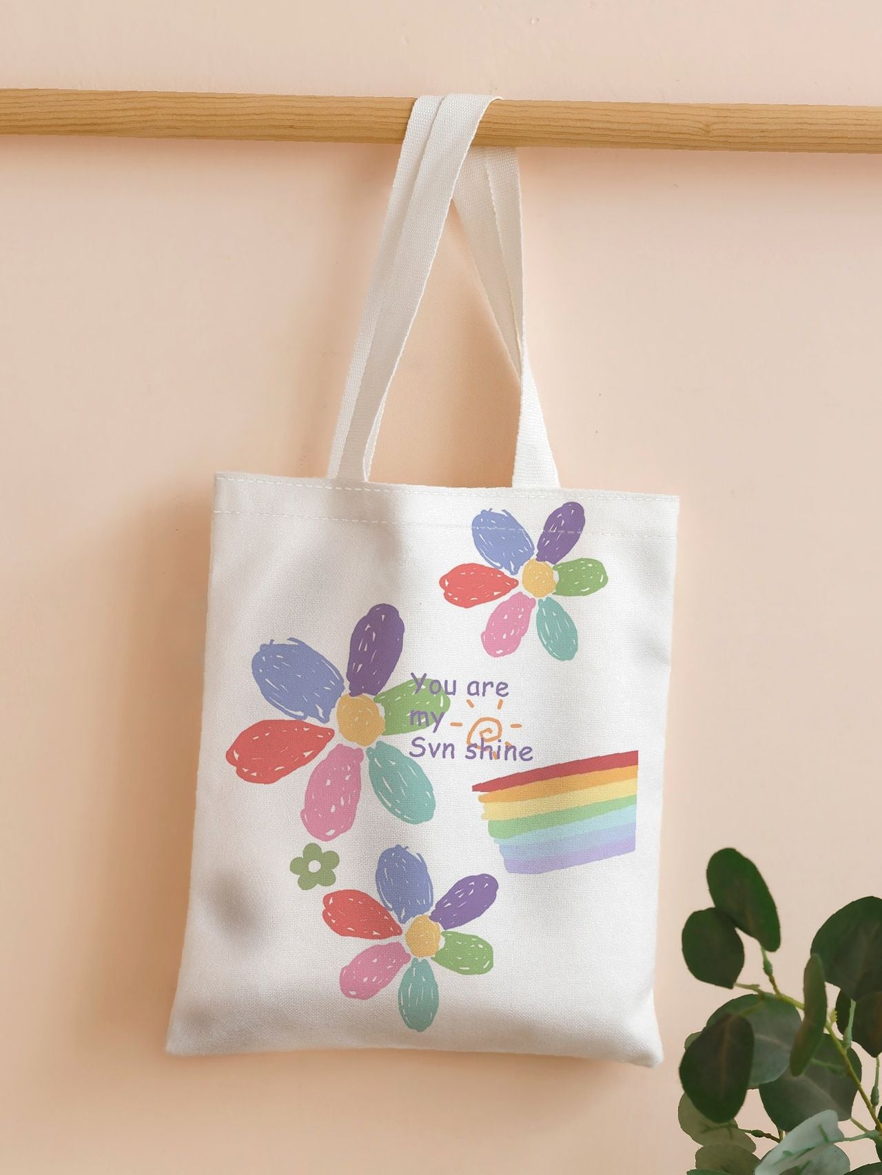 Futurecen - Floral Print Tote Bag  - Women Tote Bags