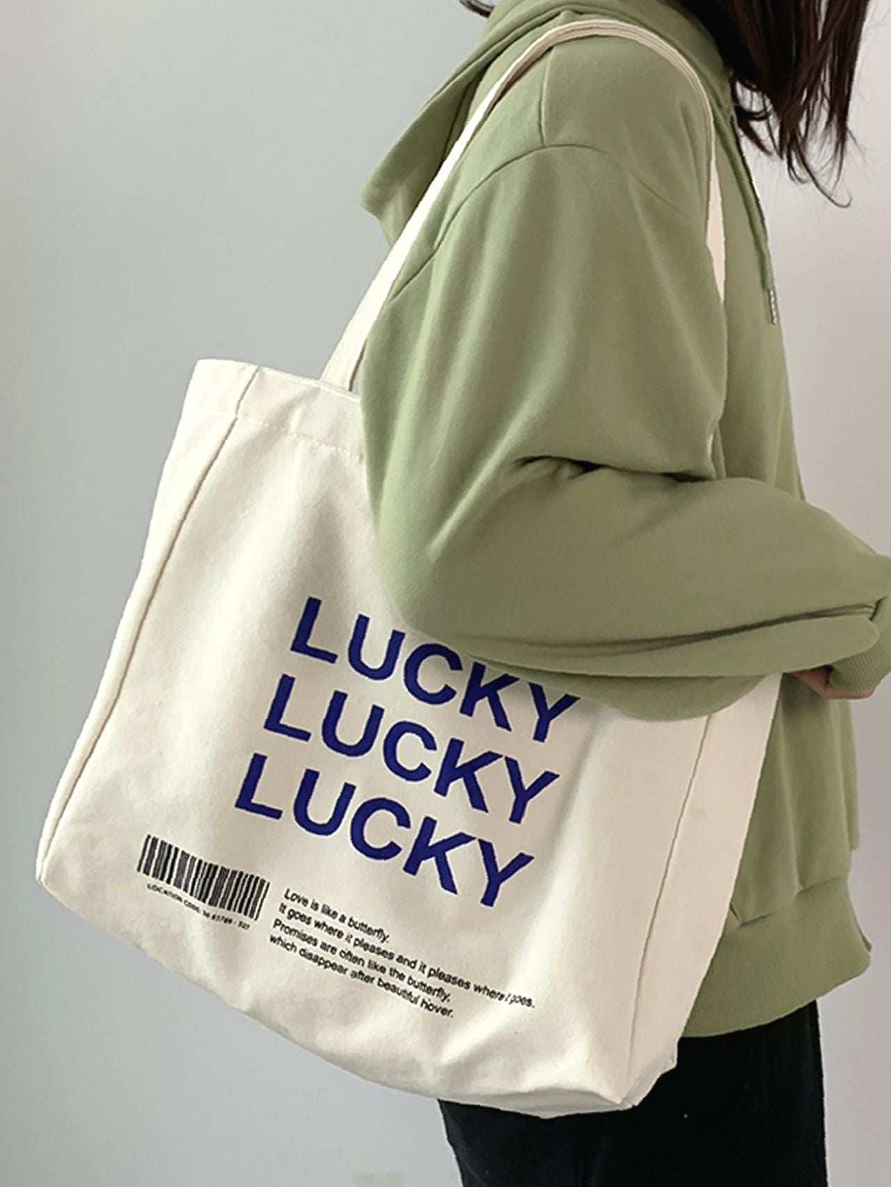 Futurecen - Letter Graphic Tote Bag  - Women Tote Bags