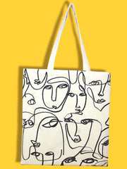 Futurecen - Figure Graphic Shopper Bag  - Women Tote Bags