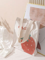 Futurecen - Strawberry Print Tote Bag  - Women Tote Bags