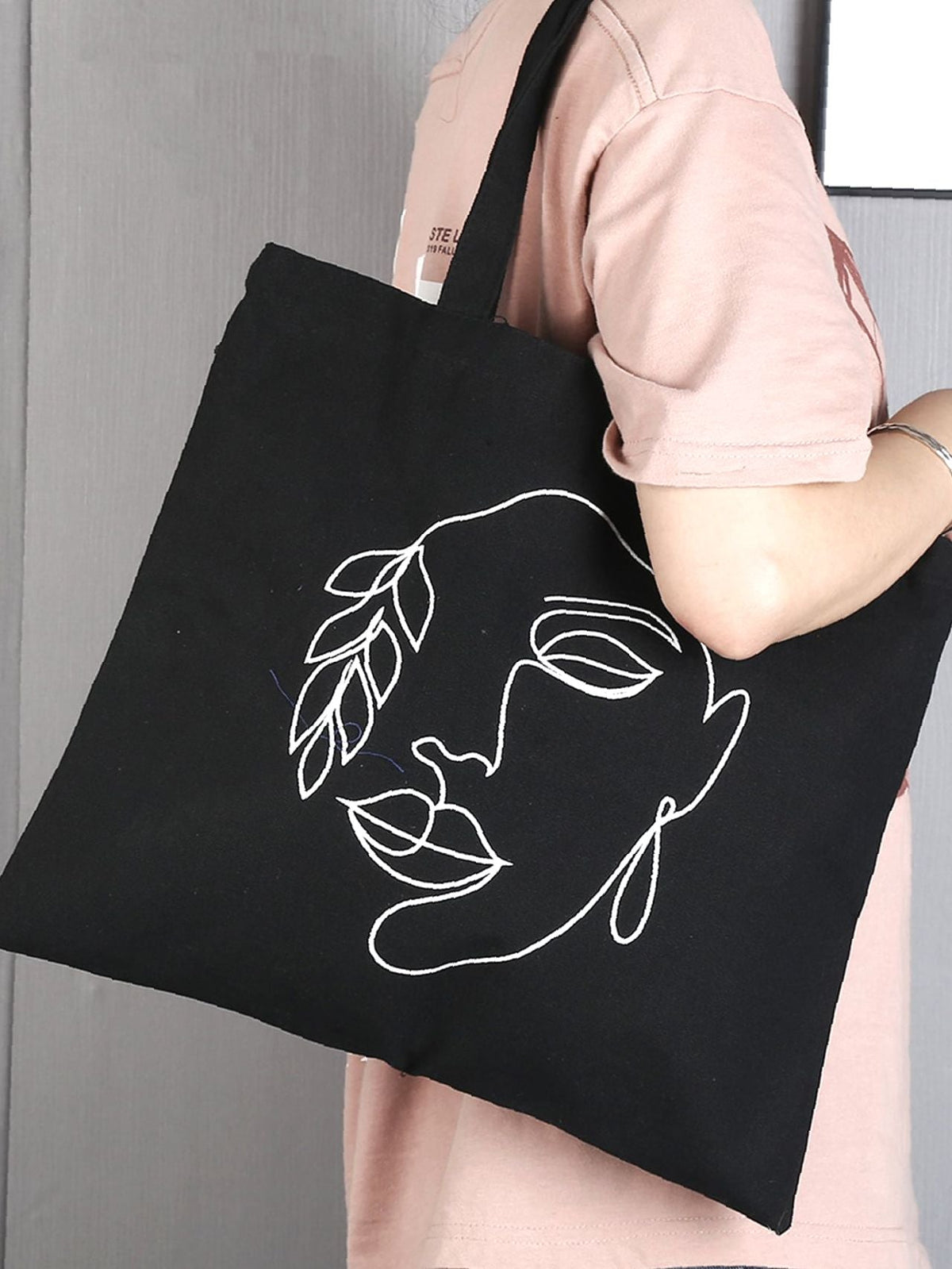 Futurecen - Figure Graphic Large Capacity Shopper Bag  - Women Tote Bags