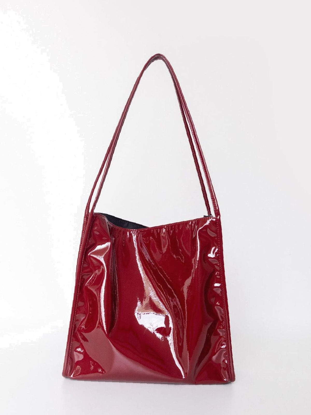 Futurecen - Artificial Patent Leather Large Capacity Shoulder Tote Bag  - Women Tote Bags