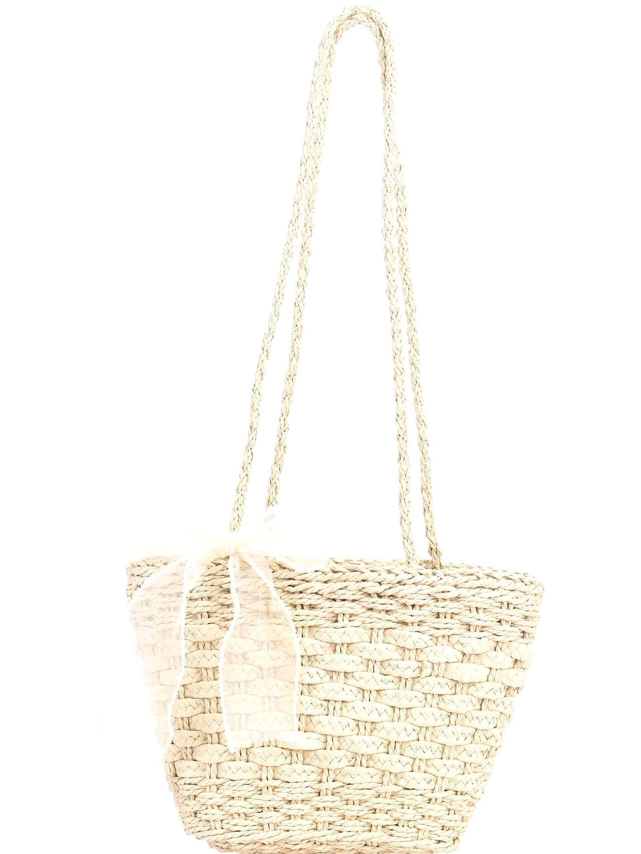 Futurecen - Knot Decor Shoulder Tote Bag  - Women Tote Bags