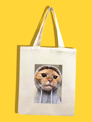 Futurecen - Cat Graphic Shopper Bag  - Women Tote Bags