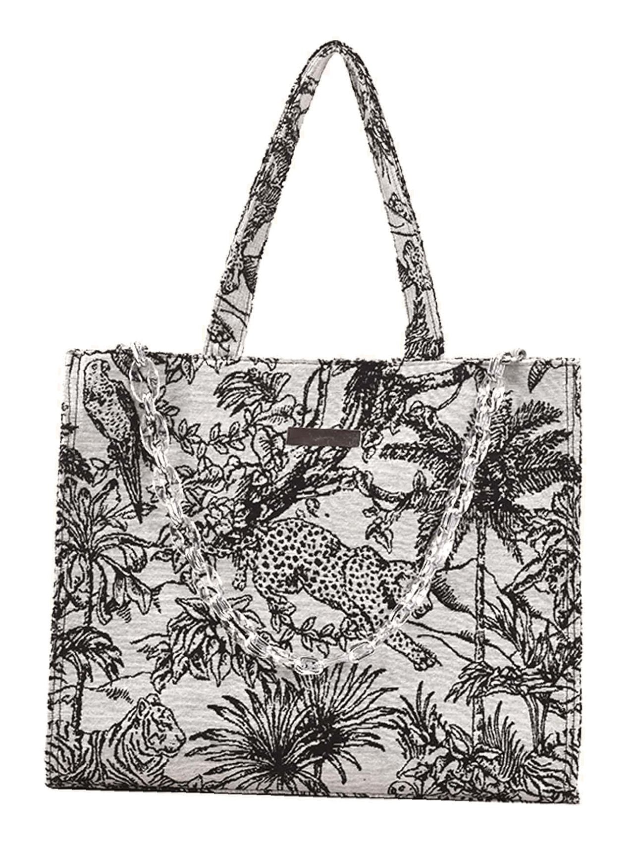 Futurecen - Tropical Large Capacity Tote Bag  - Women Tote Bags