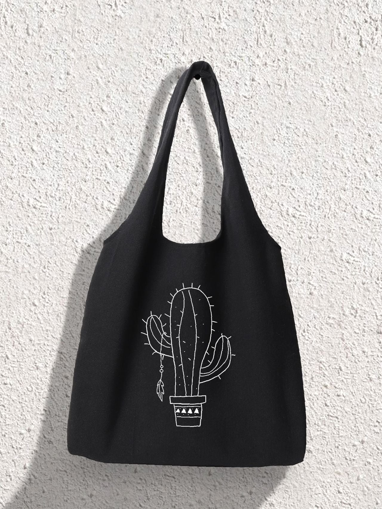 Futurecen - Cactus Graphic Shopper Bag  - Women Tote Bags