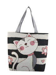 Futurecen - Cartoon Cat Pattern Tote Bag  - Women Tote Bags