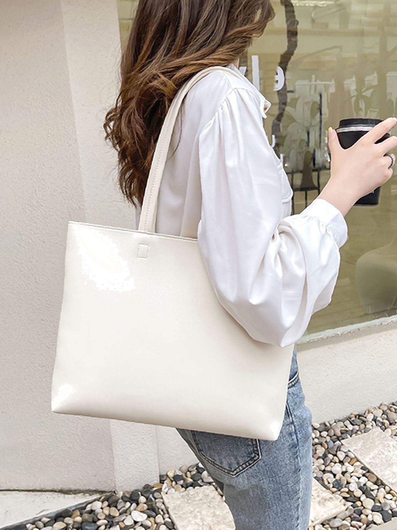 Futurecen - Minimalist Shoulder Tote Bag  - Women Tote Bags