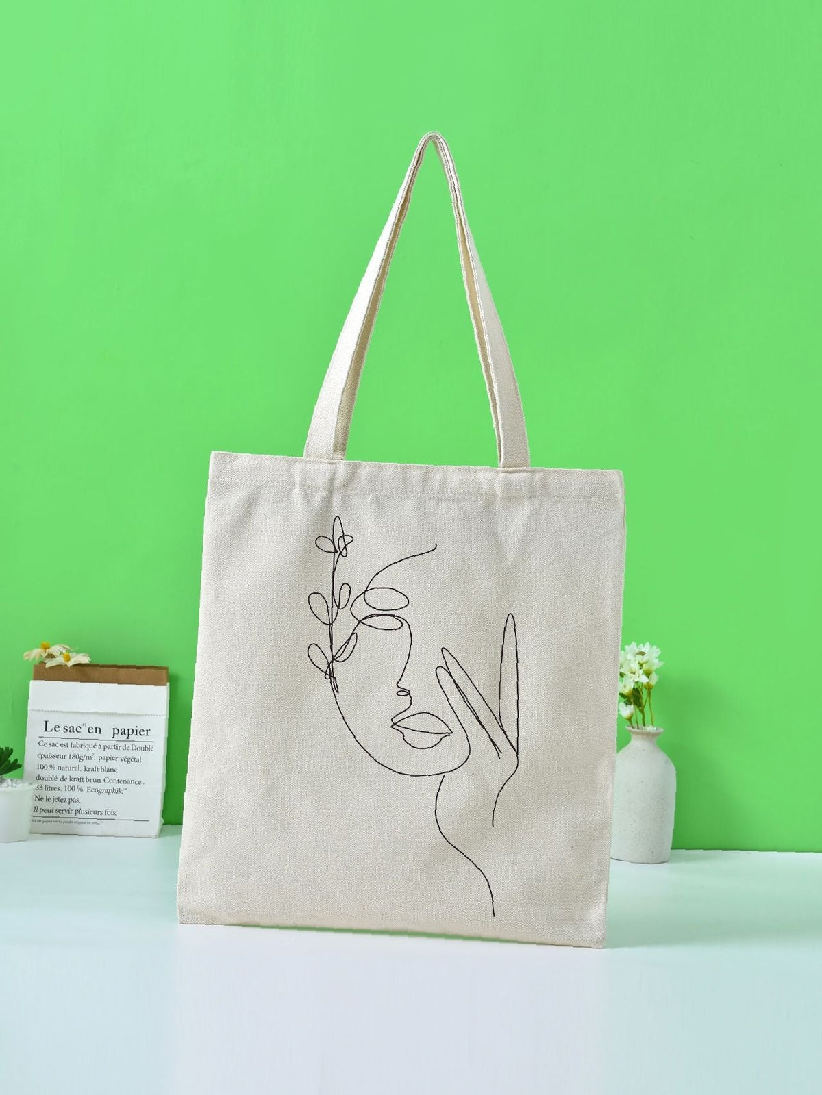 Futurecen - Figure Graphic Shopper Bag  - Women Tote Bags