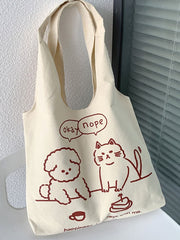 Futurecen - Cartoon Graphic Shopper Bag  - Women Tote Bags