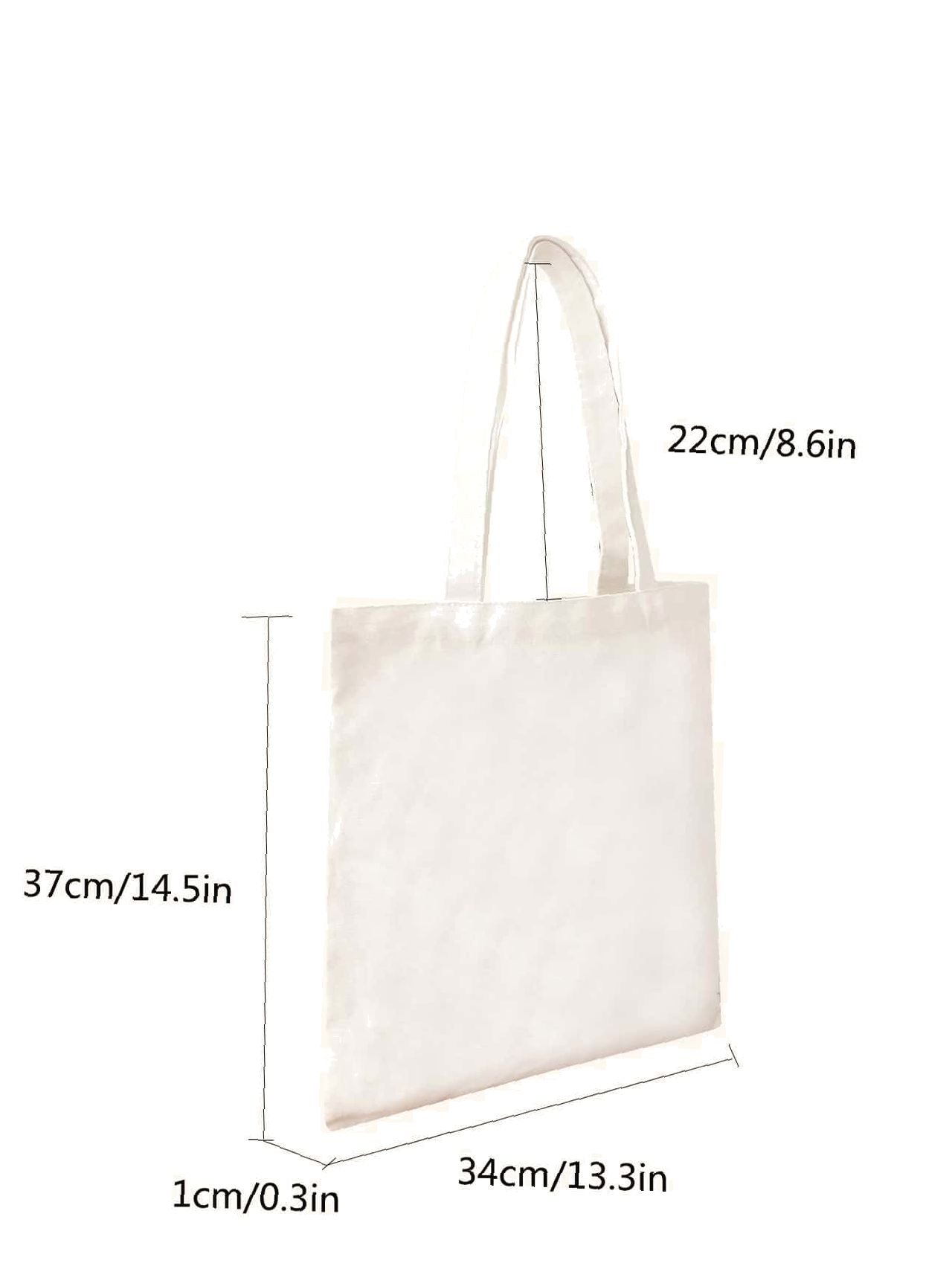 Futurecen - Minimalist Large Capacity Canvas Shopper Bag  - Women Tote Bags