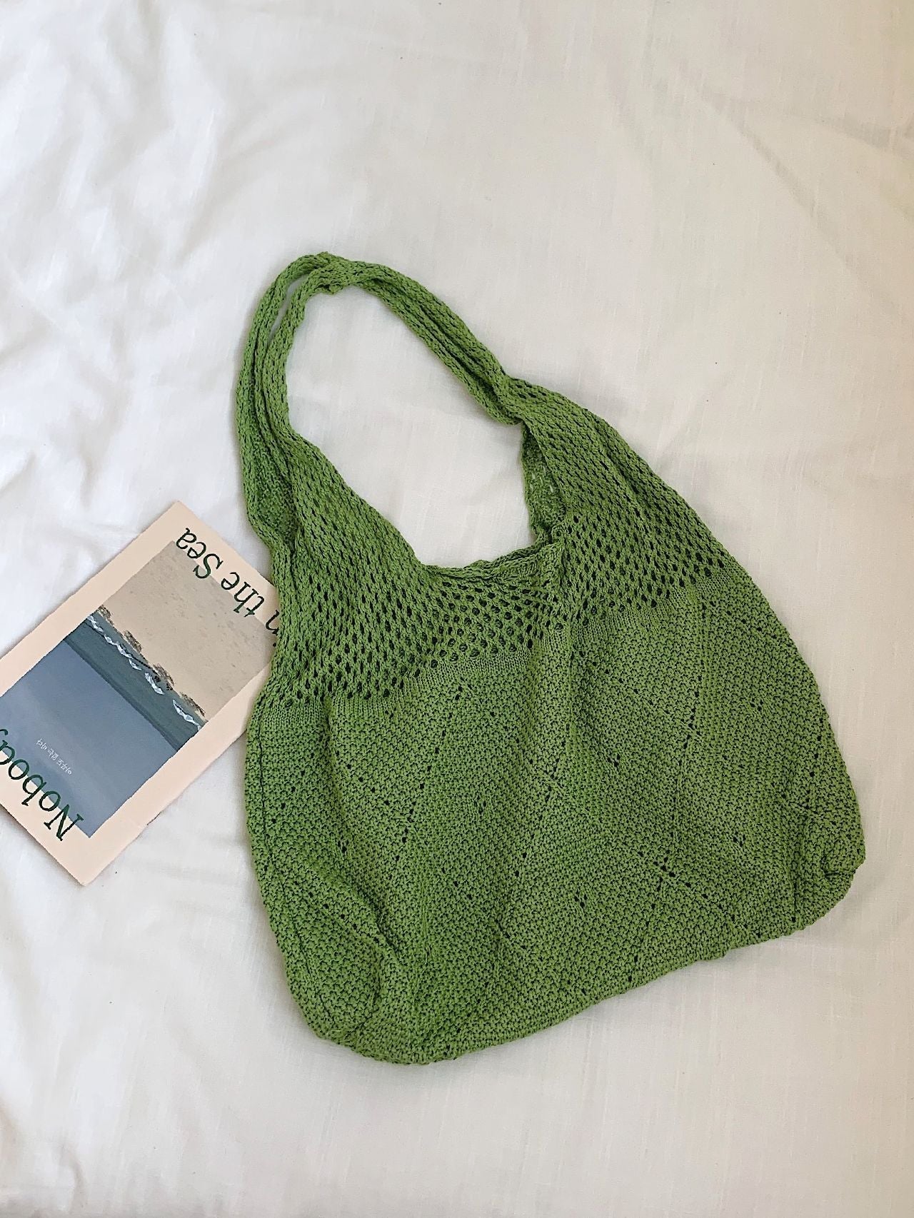 Futurecen - Minimalist Large Capacity Crochet Bag  - Women Tote Bags