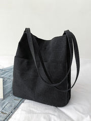 Futurecen - Minimalist Canvas Shopper Bag  - Women Tote Bags