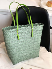 Futurecen - Minimalist Large Capacity Straw Bag  - Women Tote Bags